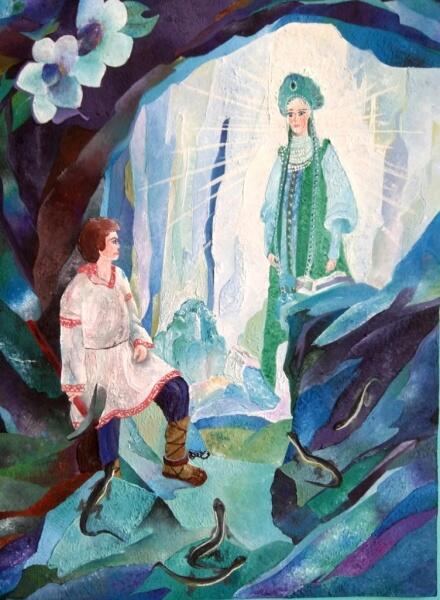 Сказы Бажова в детских рисунках